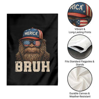 Bruh Bigfoot Merica Garden Flag American Flag Patriotic 4th Of July - Wonder Print Shop