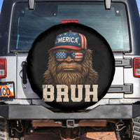 Bruh Bigfoot Merica Spare Tire Cover American Flag Patriotic 4th Of July - Wonder Print Shop