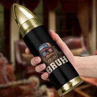 Bruh Bigfoot Merica Bullet Tumbler American Flag Patriotic 4th Of July - Wonder Print Shop
