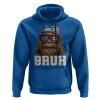 Bruh Bigfoot Merica Hoodie American Flag Patriotic 4th Of July - Wonder Print Shop