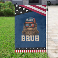 Bruh Bigfoot Merica Garden Flag American Flag Patriotic 4th Of July