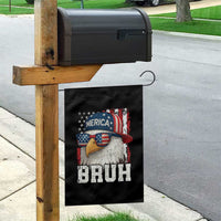 Bruh 'Merica Bald Eagle 4th of July Garden Flag Patriotic USA Flag - Wonder Print Shop