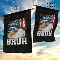 Bruh 'Merica Bald Eagle 4th of July Garden Flag Patriotic USA Flag - Wonder Print Shop