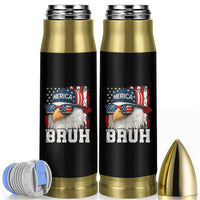 Bruh 'Merica Bald Eagle 4th of July Bullet Tumbler Patriotic USA Flag - Wonder Print Shop