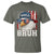 Bruh 'Merica Bald Eagle 4th of July T Shirt Patriotic USA Flag - Wonder Print Shop