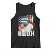Bruh 'Merica Bald Eagle 4th of July Tank Top Patriotic USA Flag - Wonder Print Shop