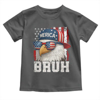 Bruh 'Merica Bald Eagle 4th of July Toddler T Shirt Patriotic USA Flag - Wonder Print Shop