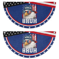 Bruh 'Merica Bald Eagle 4th of July Patriotic Fan Flag USA Flag