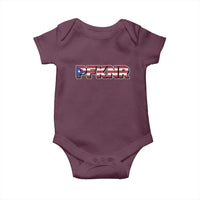 PFKNR Baby Onesie Vintage Boricua Puerto Rican Flag - Wonder Print Shop