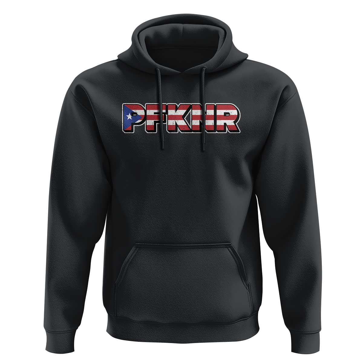PFKNR Hoodie Vintage Boricua Puerto Rican Flag - Wonder Print Shop
