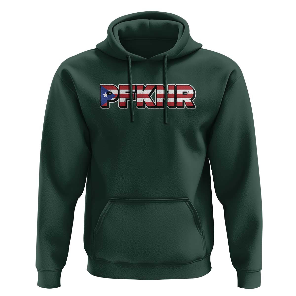 PFKNR Hoodie Vintage Boricua Puerto Rican Flag - Wonder Print Shop
