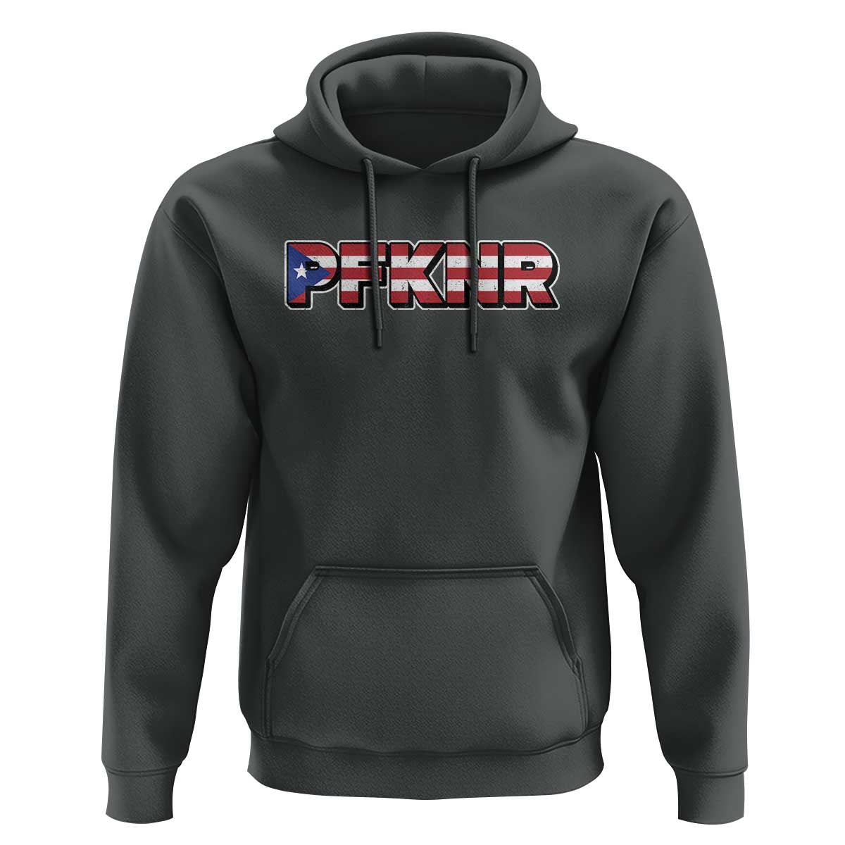 PFKNR Hoodie Vintage Boricua Puerto Rican Flag - Wonder Print Shop