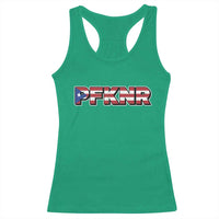PFKNR Racerback Tank Top Vintage Boricua Puerto Rican Flag - Wonder Print Shop