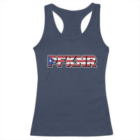 PFKNR Racerback Tank Top Vintage Boricua Puerto Rican Flag - Wonder Print Shop