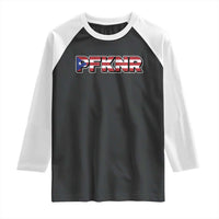 PFKNR Raglan Shirt Vintage Boricua Puerto Rican Flag - Wonder Print Shop
