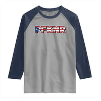 PFKNR Raglan Shirt Vintage Boricua Puerto Rican Flag - Wonder Print Shop
