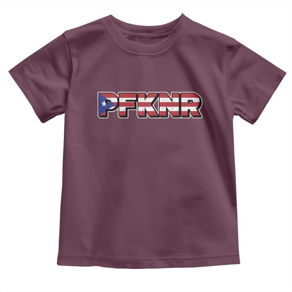 PFKNR Toddler T Shirt Vintage Boricua Puerto Rican Flag - Wonder Print Shop