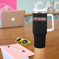 PFKNR Tumbler With Handle Vintage Boricua Puerto Rican Flag - Wonder Print Shop