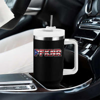 PFKNR Tumbler With Handle Vintage Boricua Puerto Rican Flag - Wonder Print Shop