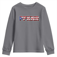 PFKNR Youth Sweatshirt Vintage Boricua Puerto Rican Flag - Wonder Print Shop