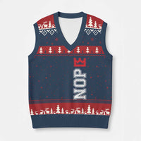 No Kings V-Neck Knit Sweater Vest In America Protest - Wonder Print Shop