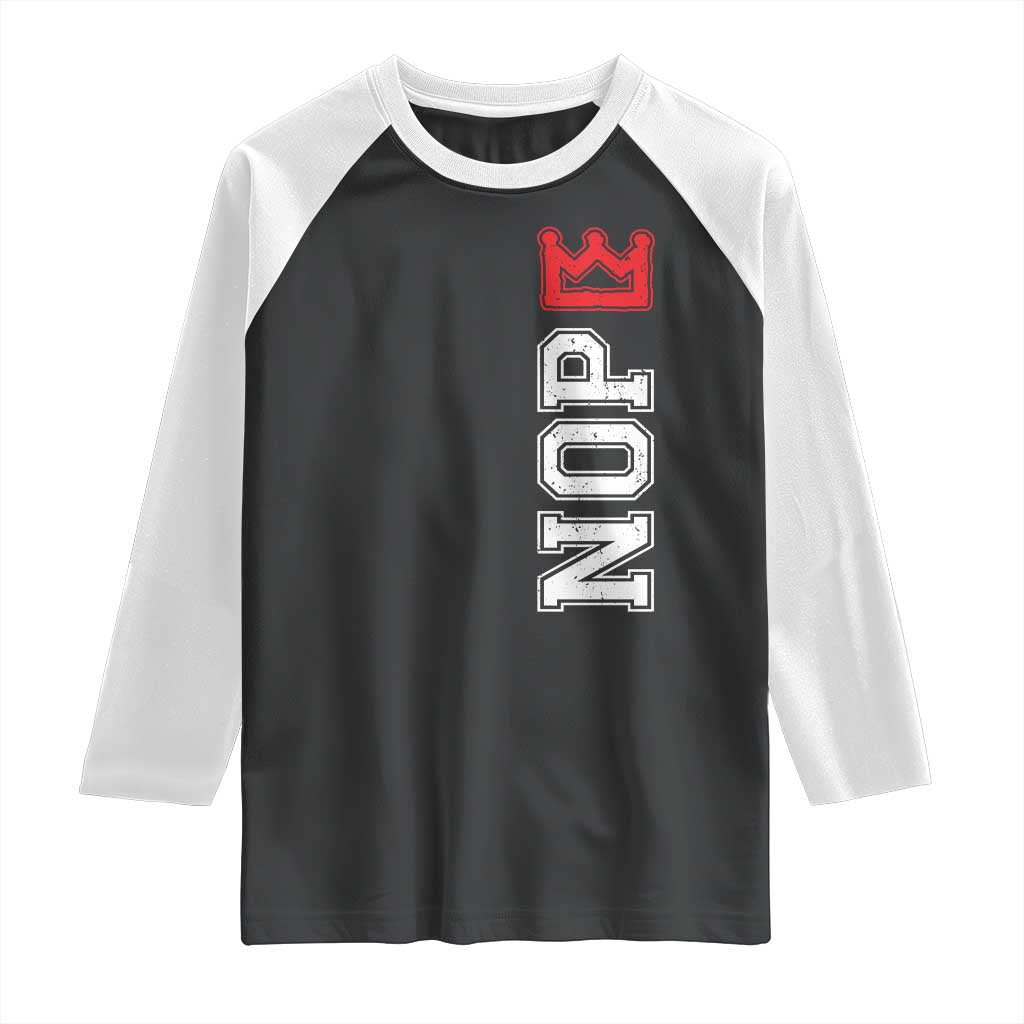 No Kings Raglan Shirt In America Protest - Wonder Print Shop