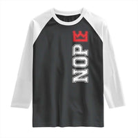 No Kings Raglan Shirt In America Protest - Wonder Print Shop