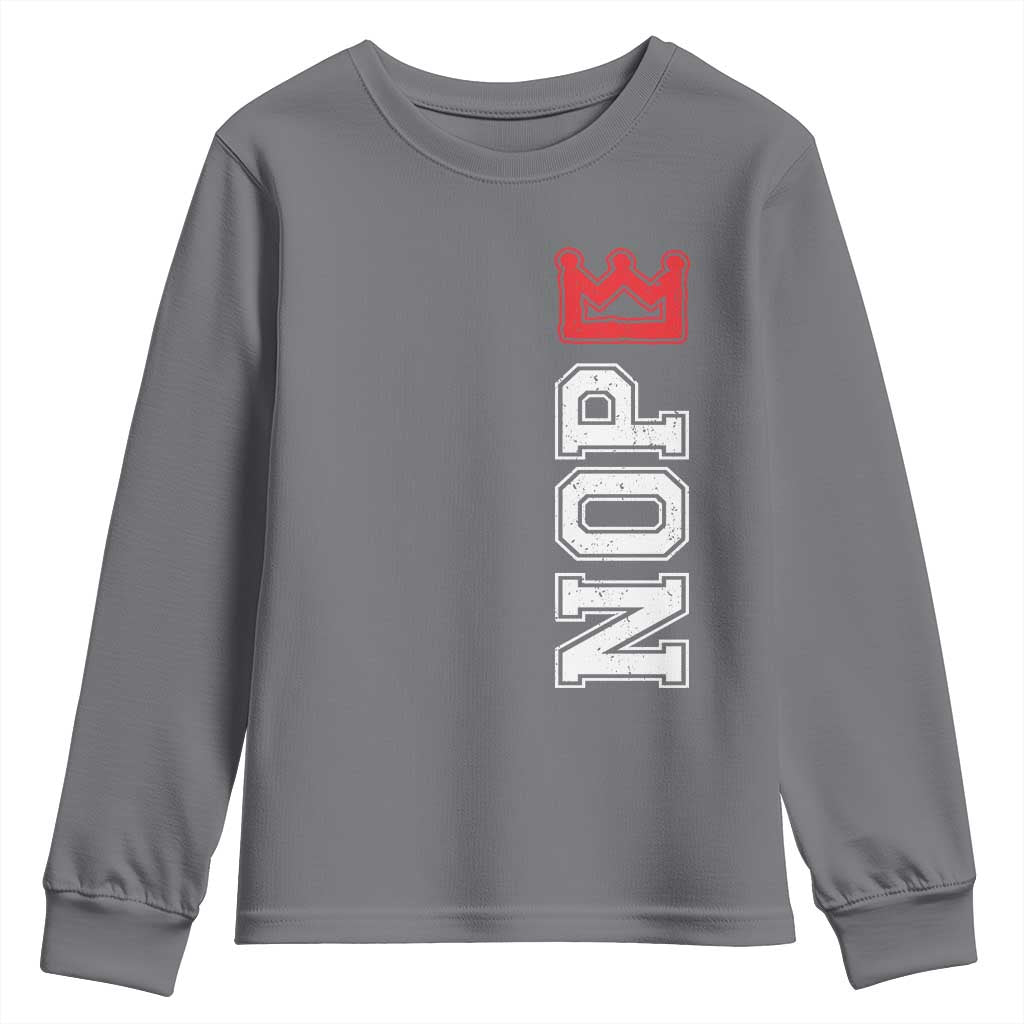 No Kings Youth Sweatshirt In America Protest - Wonder Print Shop