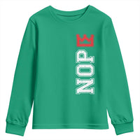 No Kings Youth Sweatshirt In America Protest - Wonder Print Shop