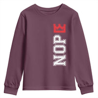 No Kings Youth Sweatshirt In America Protest - Wonder Print Shop
