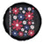 Subtle FDT Spare Tire Cover Boho Floral Red White Blue Social Justice - Wonder Print Shop