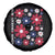 Subtle FDT Spare Tire Cover Boho Floral Red White Blue Social Justice - Wonder Print Shop