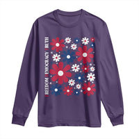 Subtle FDT Long Sleeve Shirt Boho Floral Red White Blue Social Justice - Wonder Print Shop