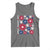 Subtle FDT Tank Top Boho Floral Red White Blue Social Justice - Wonder Print Shop