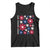 Subtle FDT Tank Top Boho Floral Red White Blue Social Justice - Wonder Print Shop