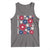 Subtle FDT Tank Top Boho Floral Red White Blue Social Justice - Wonder Print Shop
