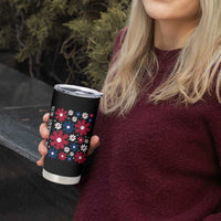 Subtle FDT Tumbler Cup Boho Floral Red White Blue Social Justice - Wonder Print Shop
