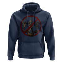No Kings in America Hoodie Skull Crown Nope Kings - Wonder Print Shop