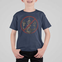 No Kings in America T Shirt For Kid Skull Crown Nope Kings - Wonder Print Shop