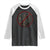 No Kings in America Raglan Shirt Skull Crown Nope Kings - Wonder Print Shop