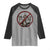 No Kings in America Raglan Shirt Skull Crown Nope Kings - Wonder Print Shop