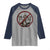 No Kings in America Raglan Shirt Skull Crown Nope Kings - Wonder Print Shop