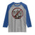 No Kings in America Raglan Shirt Skull Crown Nope Kings - Wonder Print Shop