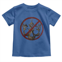 No Kings in America Toddler T Shirt Skull Crown Nope Kings - Wonder Print Shop