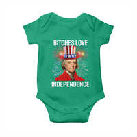 Bitches Love Independence Baby Onesie Thomas Jefferson Funny 4th Of July - Wonder Print Shop