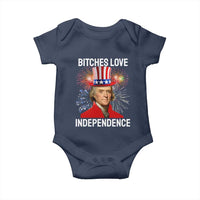 Bitches Love Independence Baby Onesie Thomas Jefferson Funny 4th Of July - Wonder Print Shop