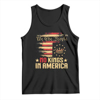No Kings in America Tank Top Vintage Old American Flag Patriotic 1776 We The People TS10