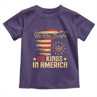 No Kings in America Toddler T Shirt Vintage Old American Flag Patriotic 1776 We The People TS10