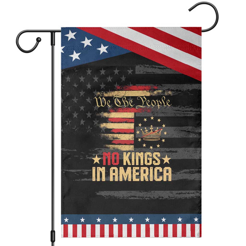 No Kings in America Garden Flag Vintage Old American Flag Patriotic 1776 We The People