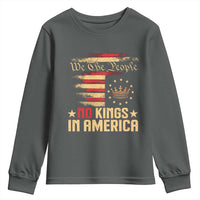 No Kings in America Youth Sweatshirt Vintage Old American Flag Patriotic 1776 We The People TS10